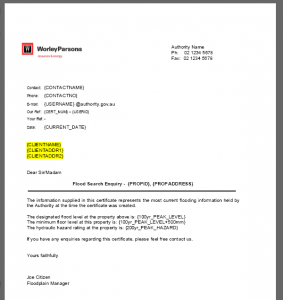 Flood Certificates